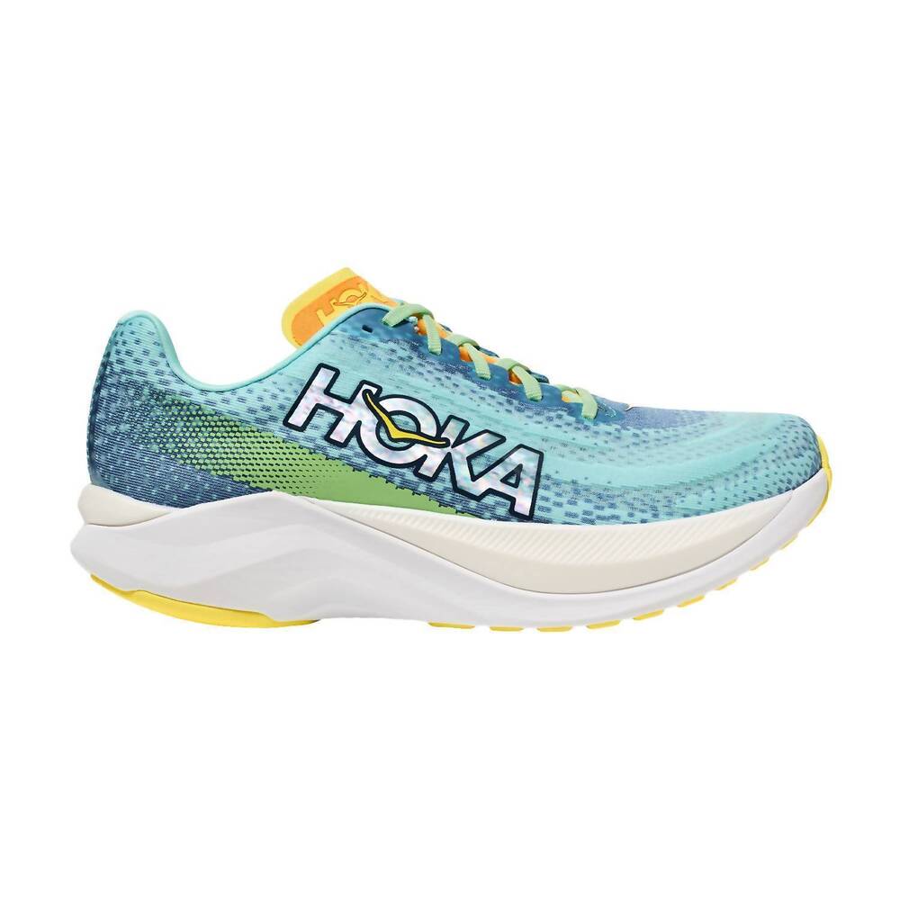 NEW HOKA men's mach x running shoes in dusk/cloudless
